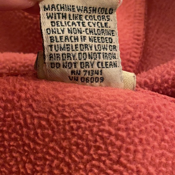 Vintage L.L.Bean Zip Up Outdoor Thermal Hooded Fleece Polartec Jacket Hoodie - Picture 7 of 7